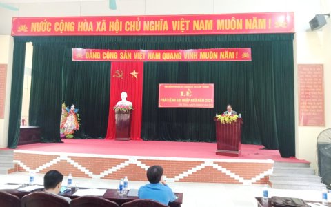 Hội đồng nghĩa vụ quân sự xã Cẩm Thành tổ chức Lễ phát lệnh gọi nhập ngũ năm 2021