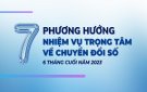 Phương hướng, nhiệm vụ trọng tâm về chuyển đổi số quốc gia 6 tháng cuối năm 2023