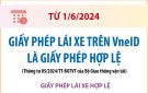  Từ 1/6, giấy phép lái xe trên VNeID là hợp lệ  