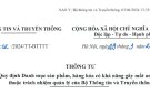 THÔNG TƯ SỐ 02 CỦA BỘ THÔNG TIN VÀ TRUYỀN THÔNG  QUY ĐỊNH DANH MỤC SẢN PHẨM, HÀNG HÓA CÓ KHẢ NĂNG GÂY MẤT AN TOÀN THUỘC TRÁCH NHIỆM QUẢN LÝ CỦA BỘ THÔNG TIN VÀ TRUYỀN THÔNG