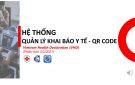 Hướng dẫn khai báo y tế bằng mã QR