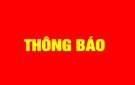 Thông báo Về việc đấu giá tài sản là quyền sử dụng đất